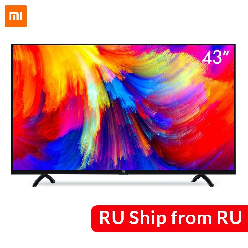 Xiaomi Smart 4A 43inches Mi LED Full HD Android TV 8.0 4A 108 см Ultimate PatchWall 1GB 8GB Ультра-яркий светодиодный дисплей 1920 x 1080.