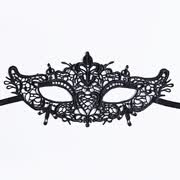 Moda para mujer Sexy Black Lace Venetian Halloween Party Masquerade Ball Máscara de ojos Regalo Catwoman Cosplay