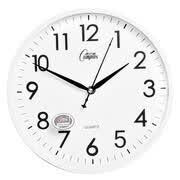 Reloj de pared COMPAS Reloj de moda creativo silencioso Sala de estar dormitorio de cuarzo simple reloj c2855 blanco