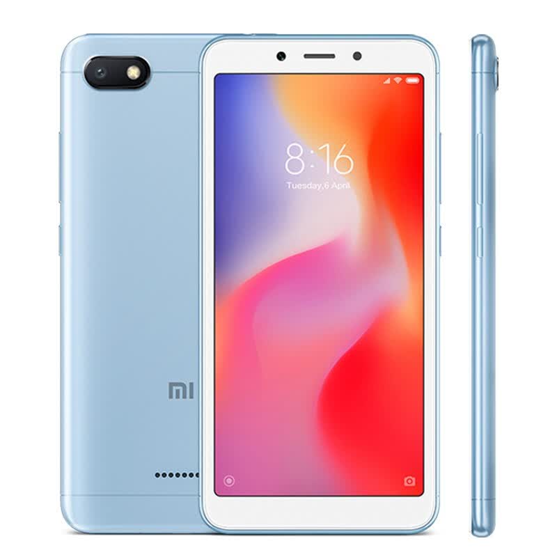  Глобальная версия Xiaomi Redmi 6A 6 A 2GB 16GB MTK Helio A22 Quad Core 5.45 "18: 9 Full Screen 13MP камера 3000mAh Мобильный телефон B20.