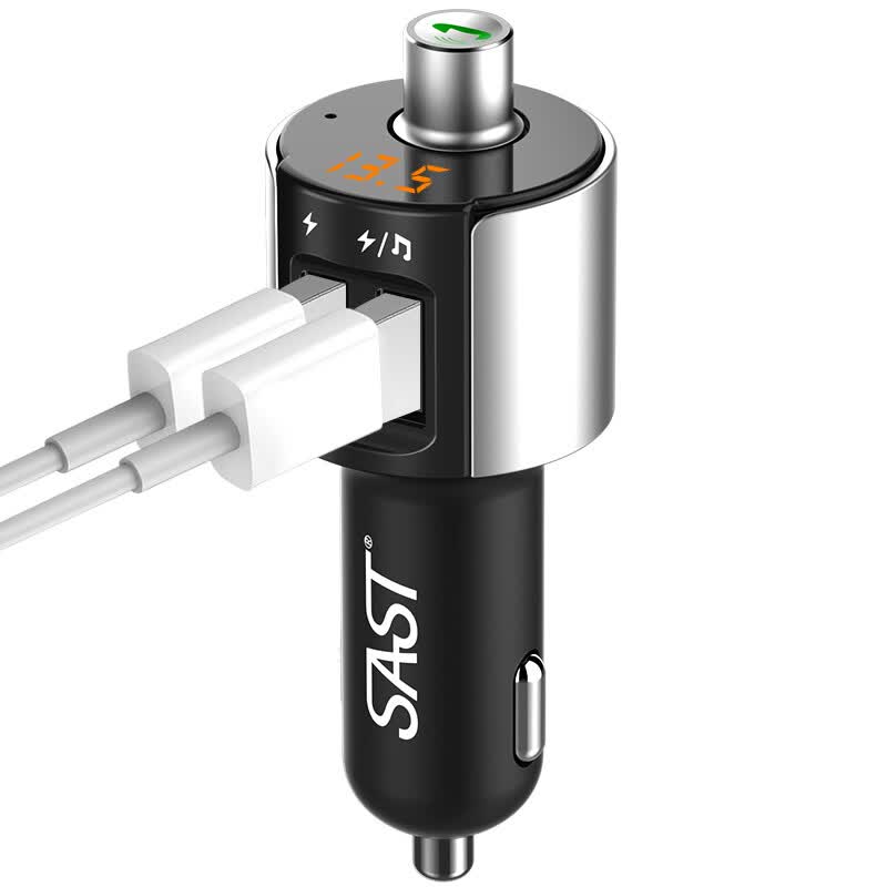  SAST  MP3 Bluetooth Музыкальный Плеер AY-T56  Черно-серебряный USB-диск плюс зарядник автомобильного варианта 
