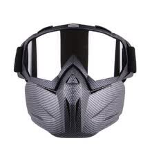 cycling-Casco de la motocicleta Montar la m&aacute;scara facial modular desmontable Gafas protectoras transpirables a prueba de viento al aire libre on JD