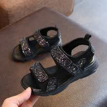 -Nuevo verano beb&eacute; ni&ntilde;a transpirable antideslizante lentejuelas zapatos de dise&ntilde;o sandalias ni&ntilde;o peque&ntilde;o suela suave primeros caminantes on JD