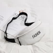 -Bolso peque&ntilde;o para el pecho femenino 2019 nueva ola versi&oacute;n coreana del bolso de lona wild ins bolsa de mensajero de la chica de deportes de moda de verano on JD