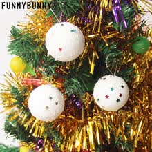 -Funnybunny 6 unids &aacute;rbol de navidad bola colgante adornos decoraci&oacute;n del partido fiesta de decoraci&oacute;n del hogar regalos on JD