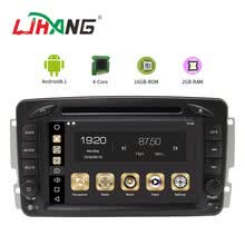 -LJHANG reproductor Multimedia Android 8.1 GPS 2 Din DVD Automotivo para Mercedes/Benz/W209/W203/ m/ML/W163/Viano/W639/Vito Radio on JD