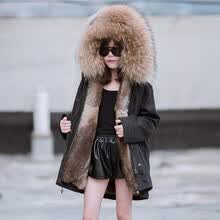 girl-clothing-Ropa de invierno de la muchacha del beb&eacute; Chaqueta de los ni&ntilde;os invierno outwear oto&ntilde;o chaquetas de la muchacha de descuento c&aacute;lido collar de piel de zorro natural ni&ntilde;o on JD