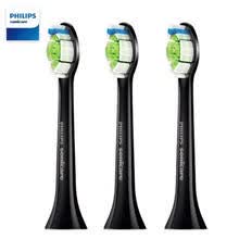 electronic-tooth-brush-Philips HX6063 3PCS Cabezas de cepillo de repuesto Cuidado oral Cepillo de dientes el&eacute;ctrico Diamond Clean Black on JD