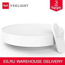 -Original Xiaomi Yeelight L&aacute;mpara de luz de techo inteligente Control remoto Mi APP WIFI Control de Bluetooth LED inteligente Color IP60 a prueba de polvo SIN IMPUESTOS on JD