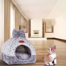 pet-supplies-Foldable Cat Puppy Dog Soft Warm Cave Nest House Washable Sleeping Bag Cushion on JD