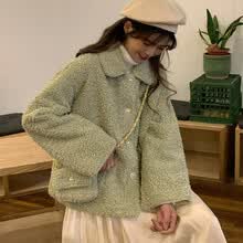 coats-jackets-Elegante abrigo de piel sint&eacute;tica para mujer Oto&ntilde;o Invierno Chaqueta de piel con bot&oacute;n suave y c&aacute;lido Abrigo de felpa para mujer Bolsillo Casual Teddy Outerwear on JD