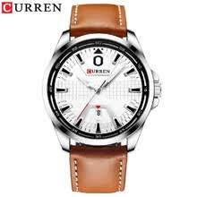 men-watches-Reloj de hombre Curren Calendario de negocios de moda Reloj de cuarzo con manos luminosas Caja de aleaci&oacute;n exquisita cl&aacute;sica Correa de cuero Mu&ntilde;eca impermeable on JD
