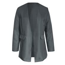 coats-jackets-Chaqueta mujer Oto&ntilde;o elegante manga larga OL abrigo prendas de vestir exteriores bolsillo oficina Moda Chaqueta casual Tallas grandes tops on JD