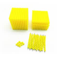 educational-toys-Nuevo juguete para beb&eacute; Montessori Golden Bead 2000 + 100 + 10 Matem&aacute;ticas Educaci&oacute;n preescolar Educaci&oacute;n para ni&ntilde;os Juguetes para ni&ntilde;os on JD