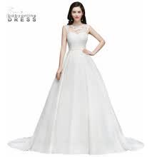 Discount Backless Satin Wedding Dresses With Free Shipping