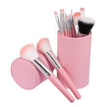 -Set de pinceles de maquillaje Rouge Fang para principiantes juego completo de pintura port&aacute;til para ni&ntilde;a de 12 ojos rosados on JD