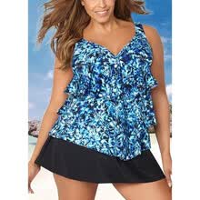 -2018 Mujeres Bikini Floral Tallas Grandes Conjunto Traje de Ba&ntilde;o Falda Breve traje de Ba&ntilde;o Traje de Ba&ntilde;o on JD