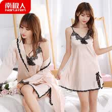 -Pijama de manga larga dulce de Nanjiren para mujer on JD