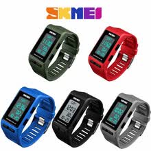 men-watches-Reloj deportivo a prueba de choques de los hombres de SKMEI reloj digital del pod&oacute;metro 3D impermeable on JD