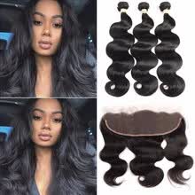 bundles-with-closure-Brazilian 3 Bundles Body Wave with Lace Frontal Body Wave with 13x4 Closure Free Part  Virgin Human Hair Weave with Closure on JD