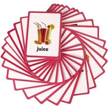 educational-toys-Tarjetas flash de alimentos de 33 unidades: tarjetas de aprendizaje de palabras en ingl&eacute;s y tarjetas de bolsillo para ni&ntilde;os en edad preescolar Tarjetas de vocabulario en ingl&eacute;s on JD