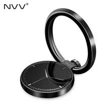 -Soporte de Anillo Met&aacute;lico para M&oacute;vil Tel&eacute;fono NVV (NS-2) Negro on JD