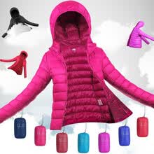 coats-jackets-M&aacute;s el tama&ntilde;o S-3XL Ultra Light Winter Jacket 2017 Mujeres de la manera Duck Down Coat color s&oacute;lido con capucha cremalleras on JD