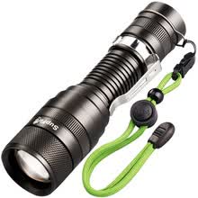 -Linterna  SupFire X2 de largo alcance con bombilla LED y modo flash, recargable, a prueba de agua y golpes, 10 W. Incluye bater&iacute;a on JD