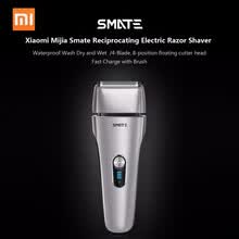 -Xiaomi Mijia Smate Reciprocating Electric Razor Shaver Waterproof Wash Dry and Wet 4B Fast Charge with Brush on JD
